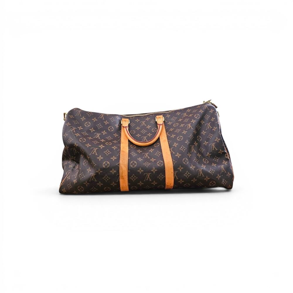 Louis Vuitton Keepall Bandouliere 55 Duffle Travel Bag LV Monogram Canvas - Picture 2 of 9